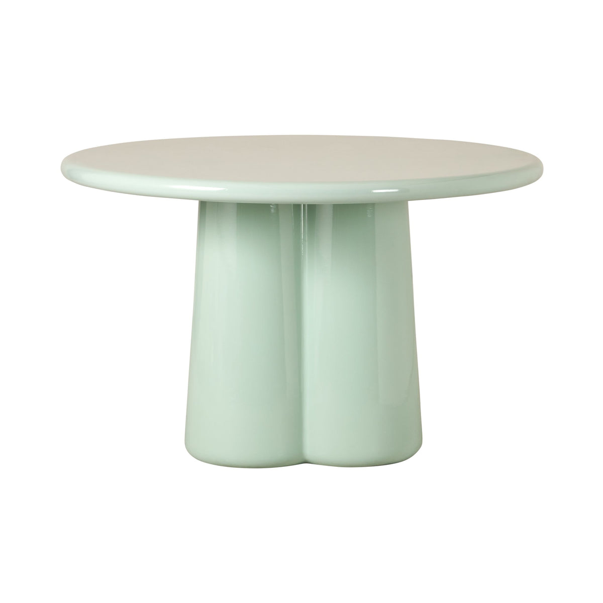 Pavia Round Dining Table Gloss Eucalypt Green