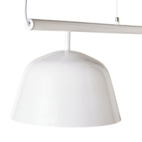 Anglesea 3 Light Metal Shade Pendant White 120cm