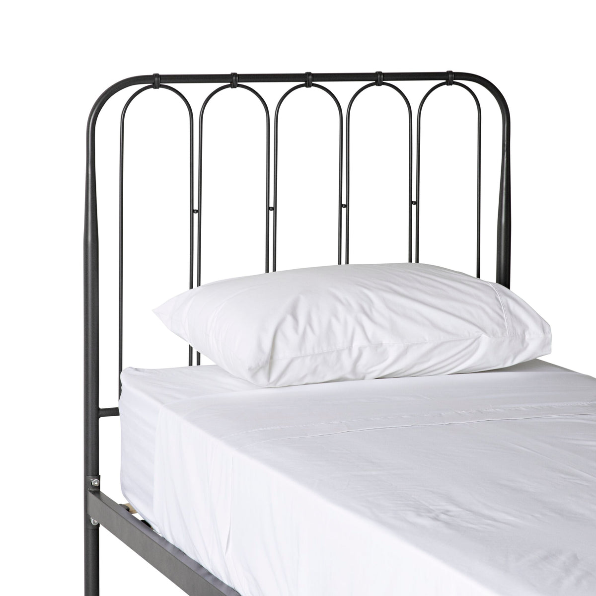 Lottie Single Bed Iron Black