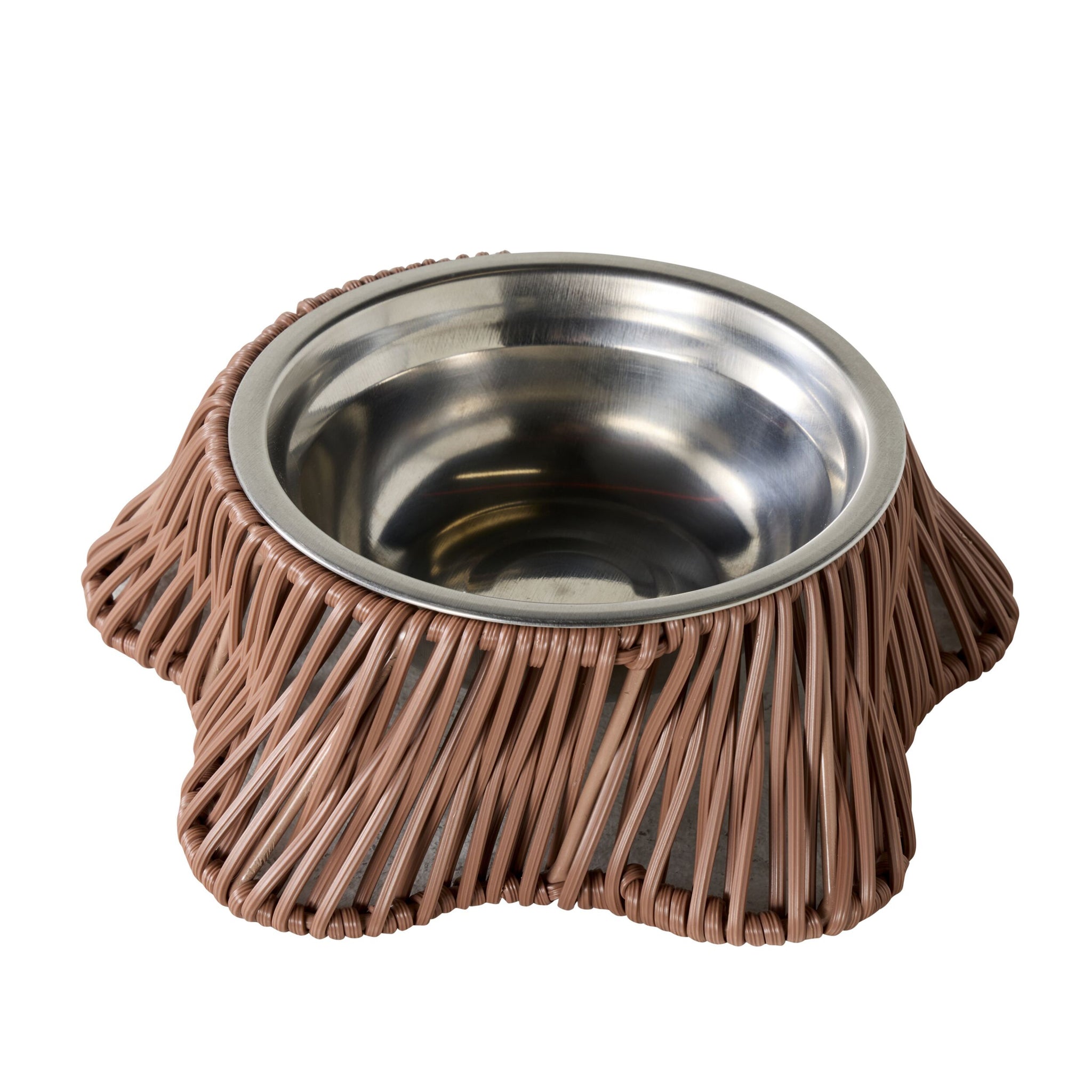 Sidney Woven Pet Bowl Clay