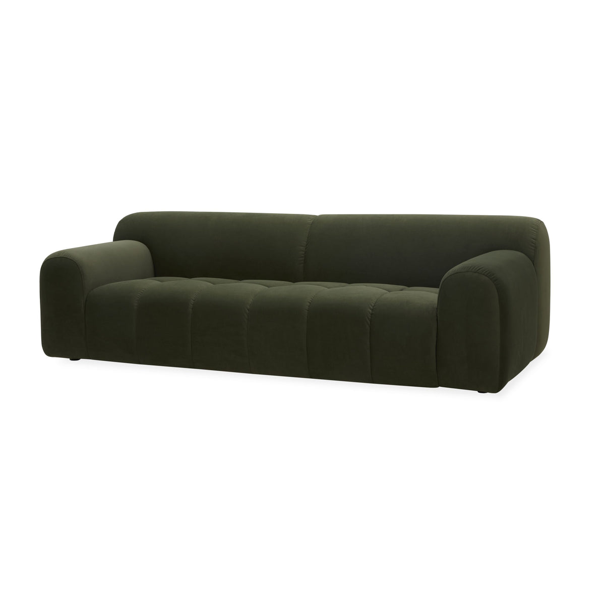 Alexis 3 Seater Velvet Sofa Eucalyptus