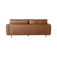 Harrison 3 Seater Leather Sofa Dakota Chestnut