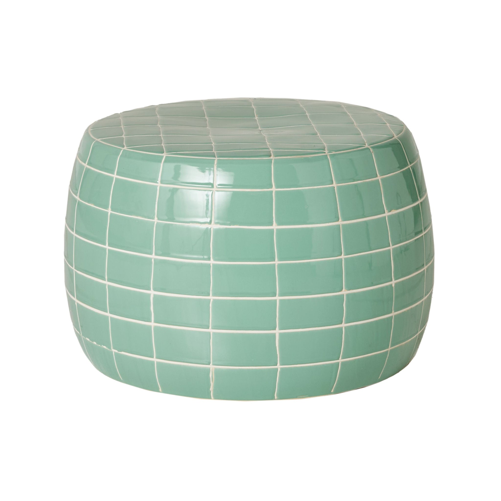 Kenzo Grid Coffee Table Green/White