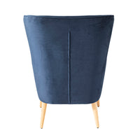 Quinn Velvet Armchair Midnight