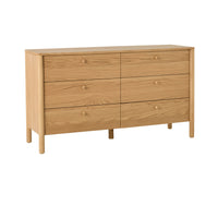 Spintara 6 Drawer Low Chest Light Oak