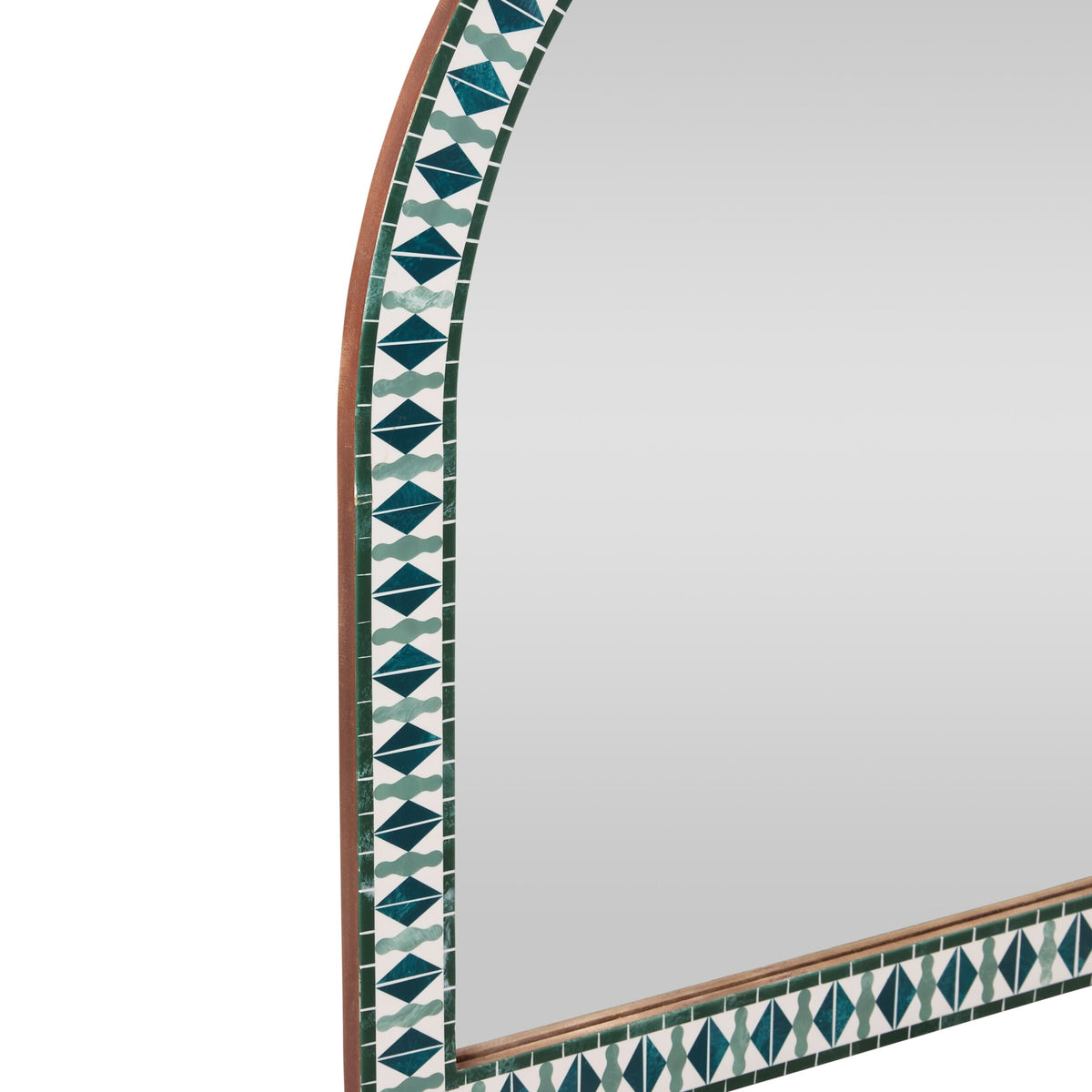Azure Coast Resin Inlay Mantel Mirror