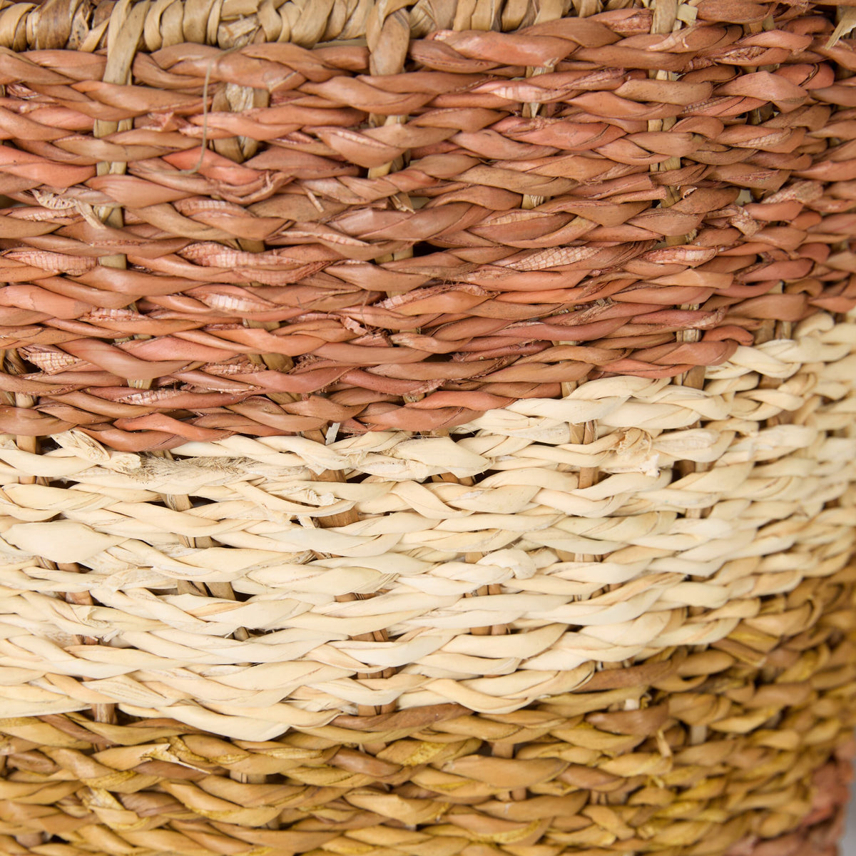 Ravani Wide Stripe Round Storage Basket Set of 3