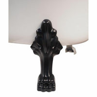 Alto White Bath 1700mm with Black Feet Package