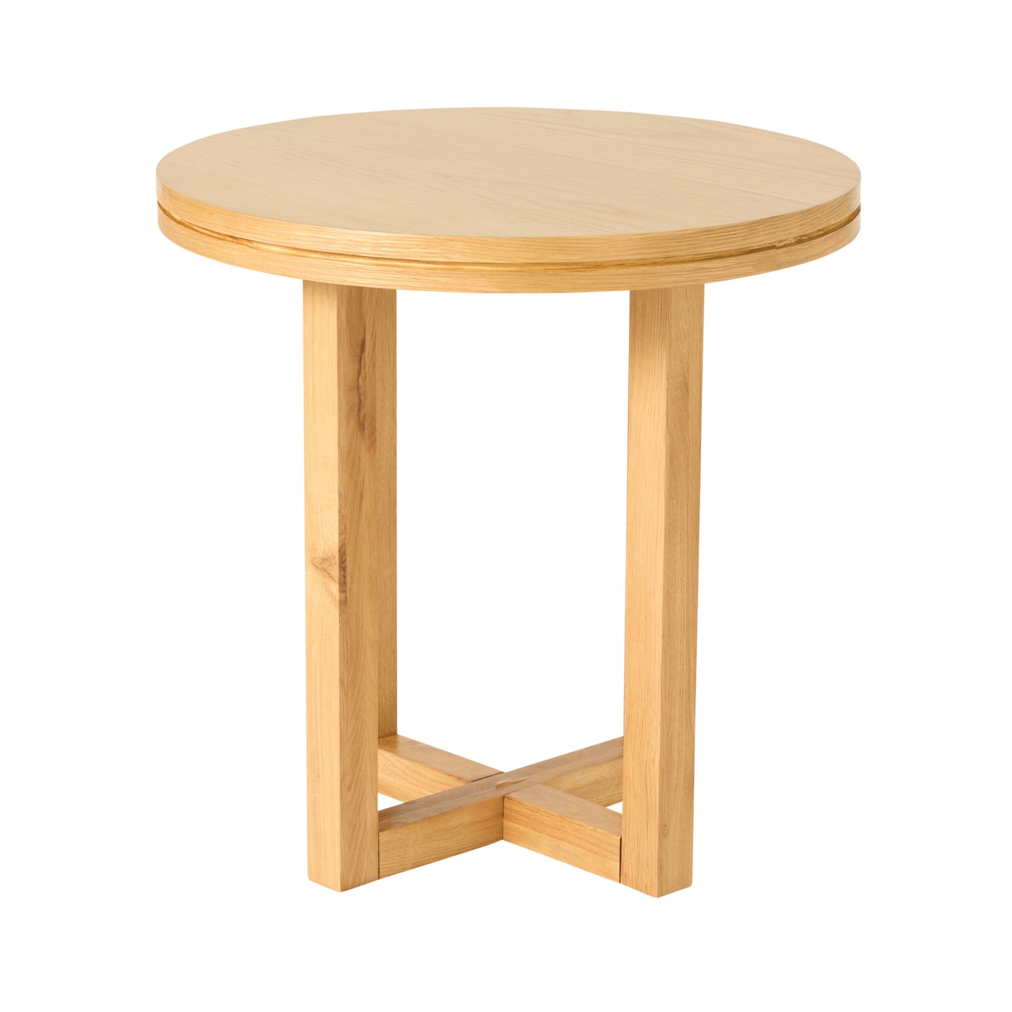 Avalon Round Side Table Light Oak