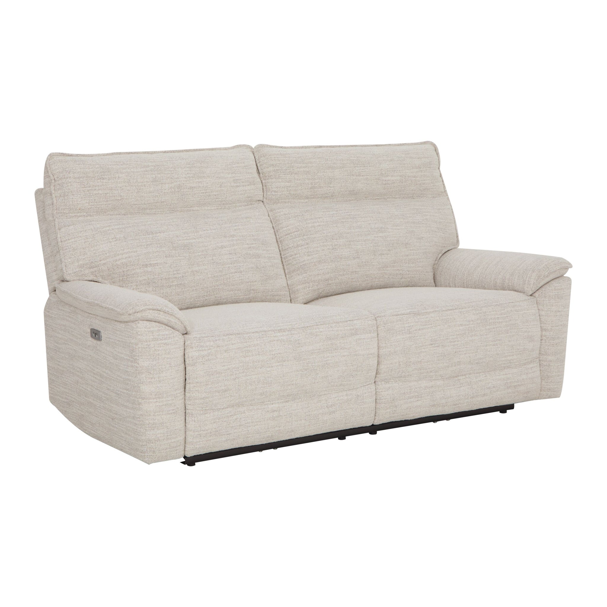 Dillon 3 Seater Recliner Natural Textured Slub