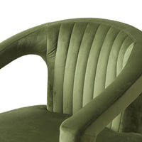 Demi Velvet Armchair Green