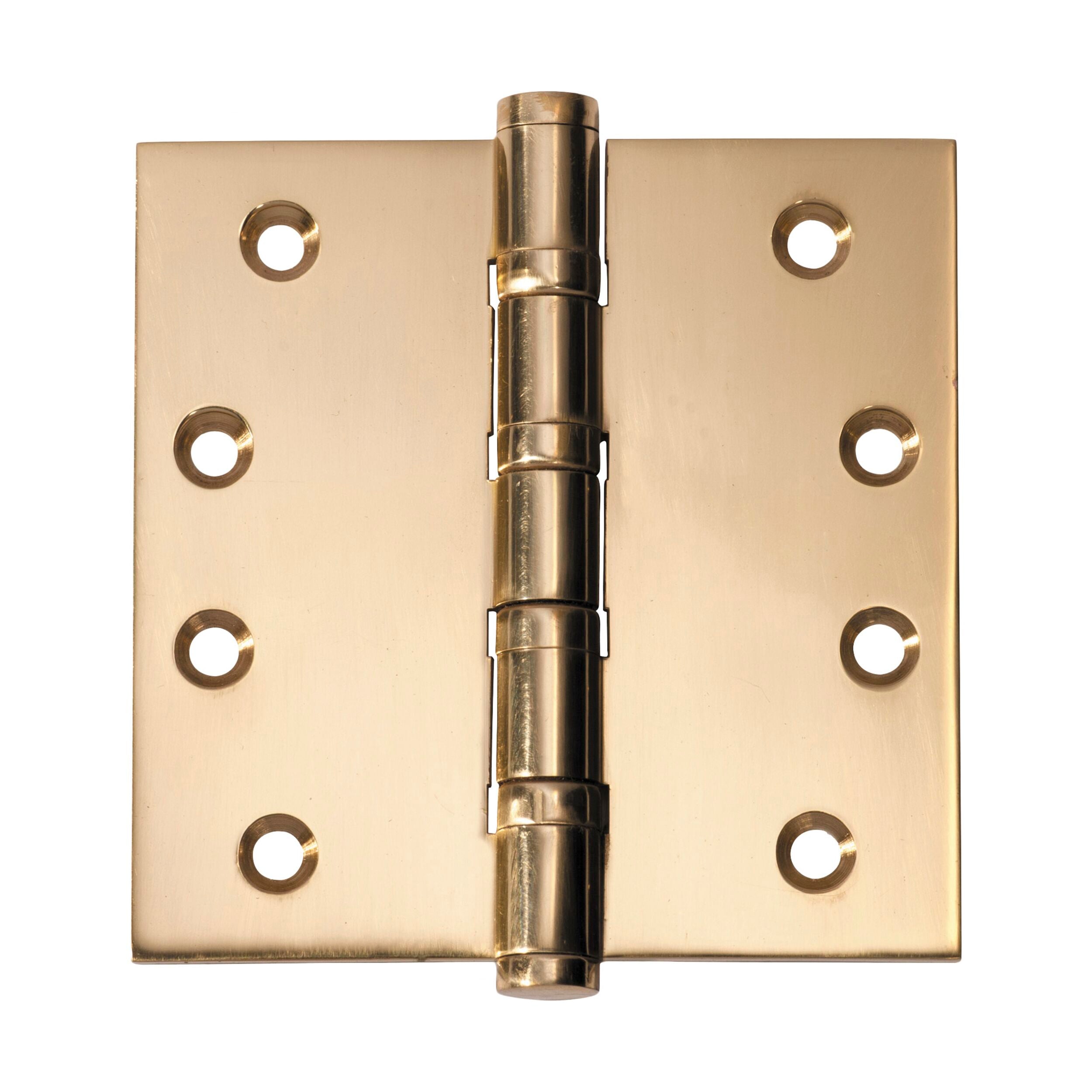 2464 Hinge Ball Bearing Polished Brass H100xW100mm