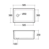 Lab Sink 585x380mm