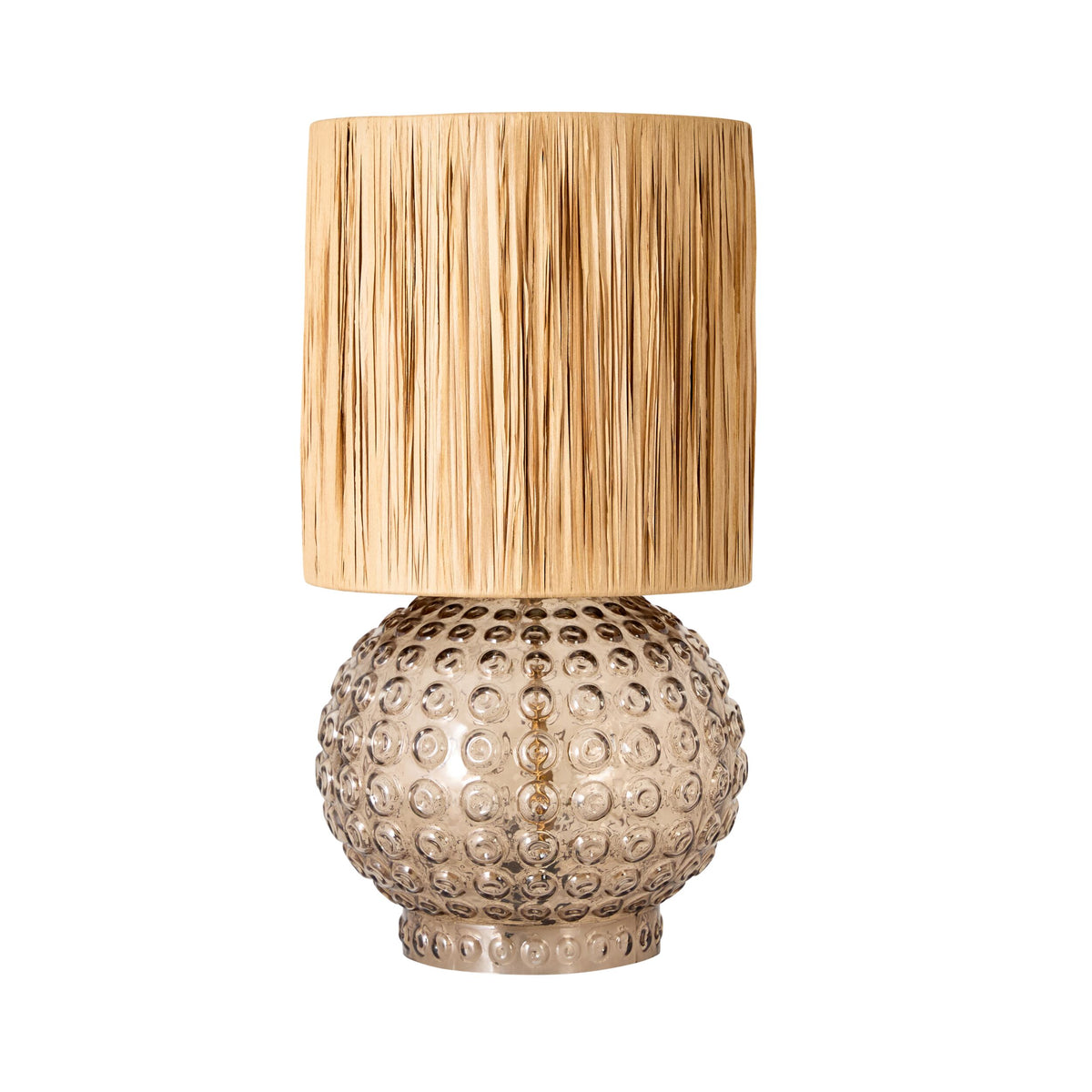 Gloria Glass Table Lamp Grey 50cm