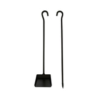 Fire Pit Shovel & Poker Set Black