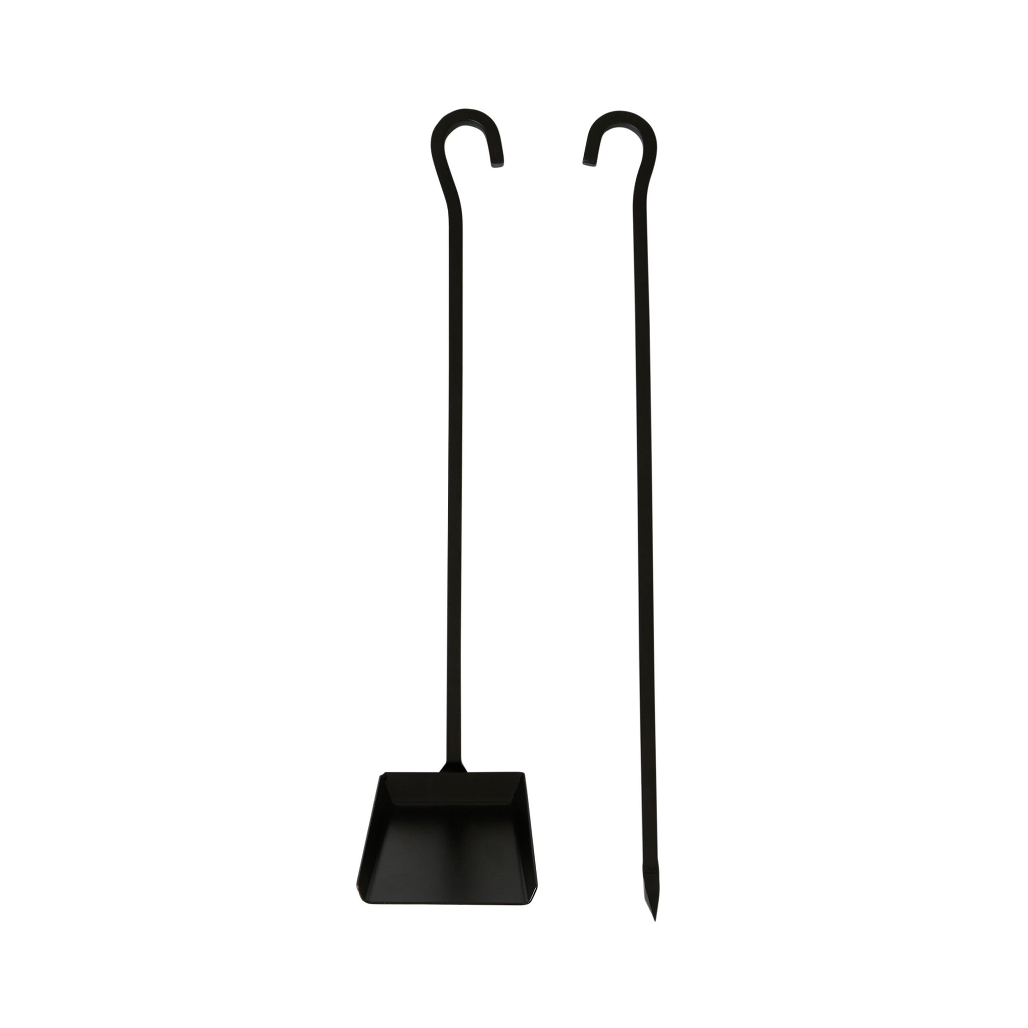 Fire Pit Shovel & Poker Set Black