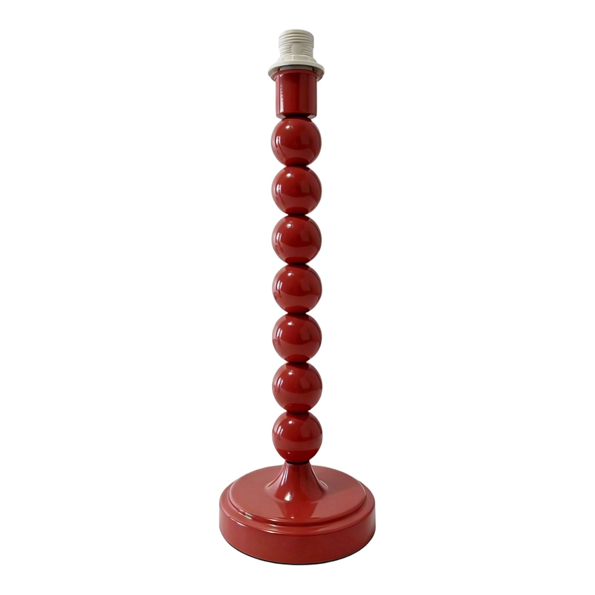 Carousel Metal Table Lamp Base Red 31cm