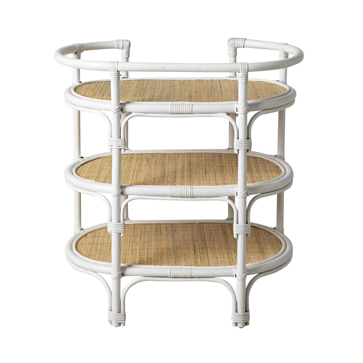Juniper Rattan 3 Tier Curved Shelving Unit