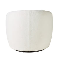 Alessa Swivel Armchair Luna Cloud White