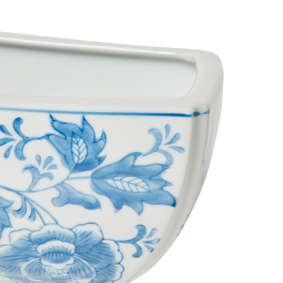 Celadon Fleur Rectangle Bowl 25.5x16.5x12.5cm