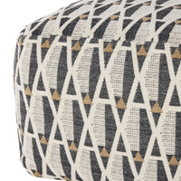 Waterloo Geo Square Pouf
