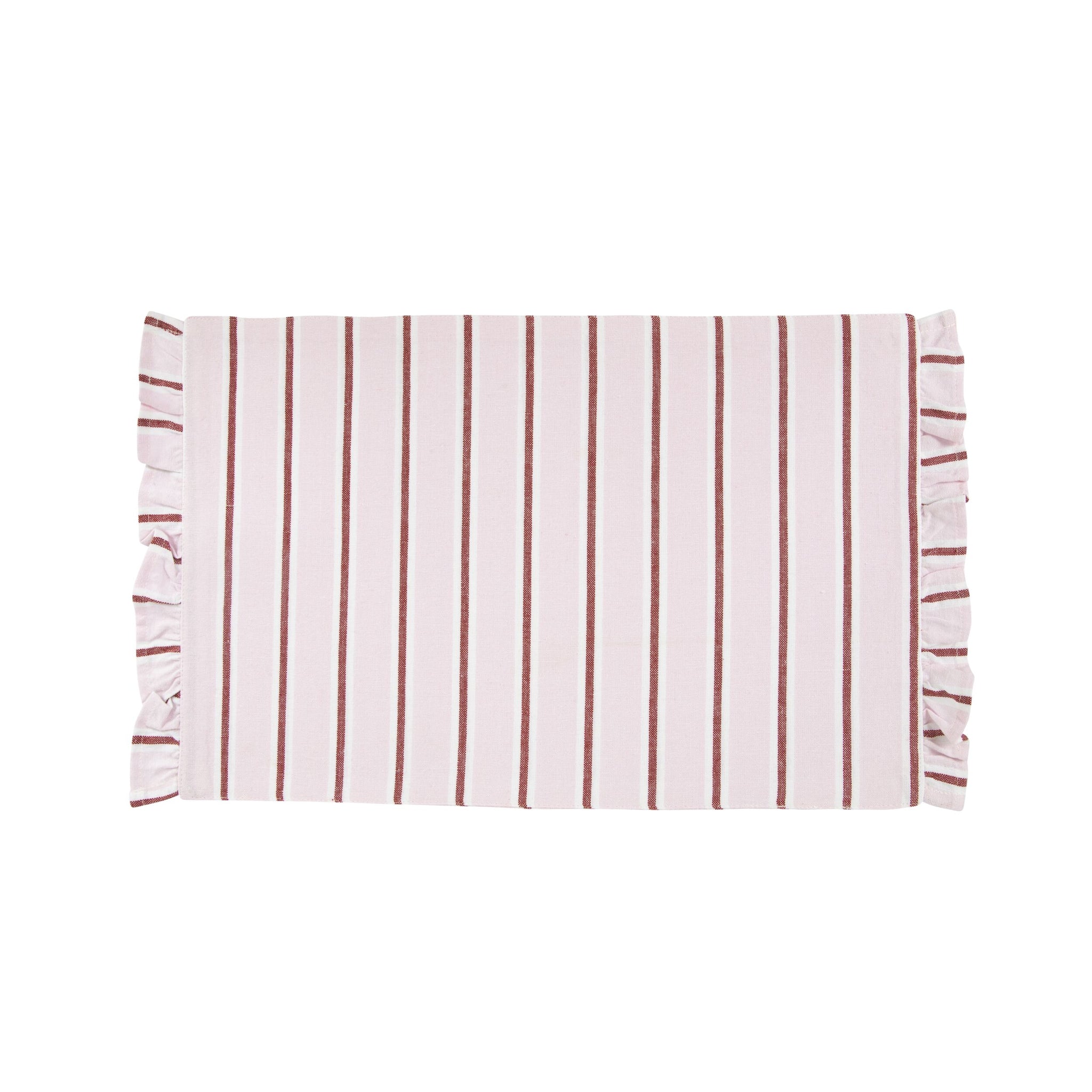 Marais Ruffle Stripe Placemat Merry Berry