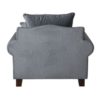 Lisette Velvet Armchair Aura Storm