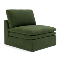 Hugo Velvet Centre Seat Olive Green Custom C-031