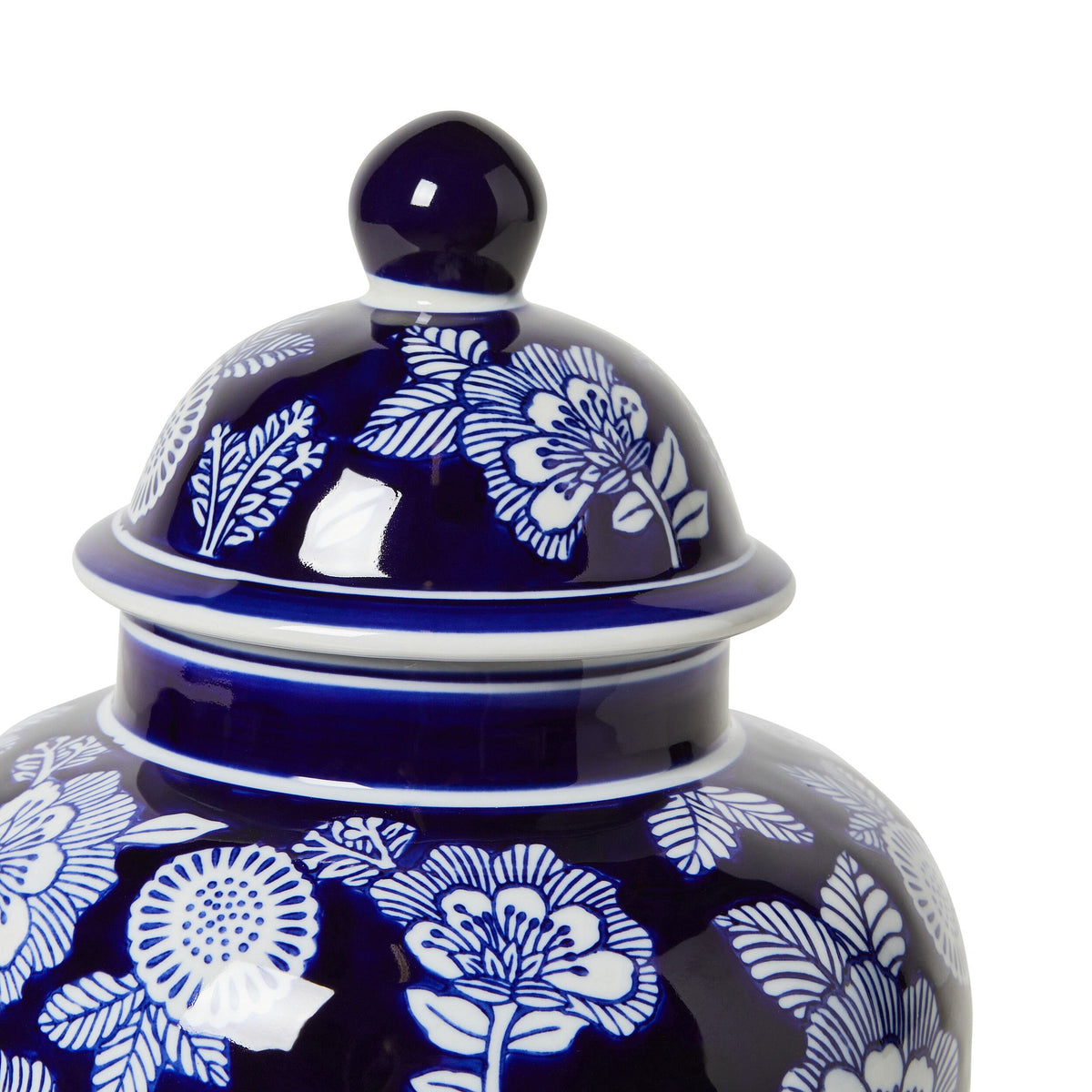 Celadon Tapestry Floral Ginger Jar 21x21x35cm