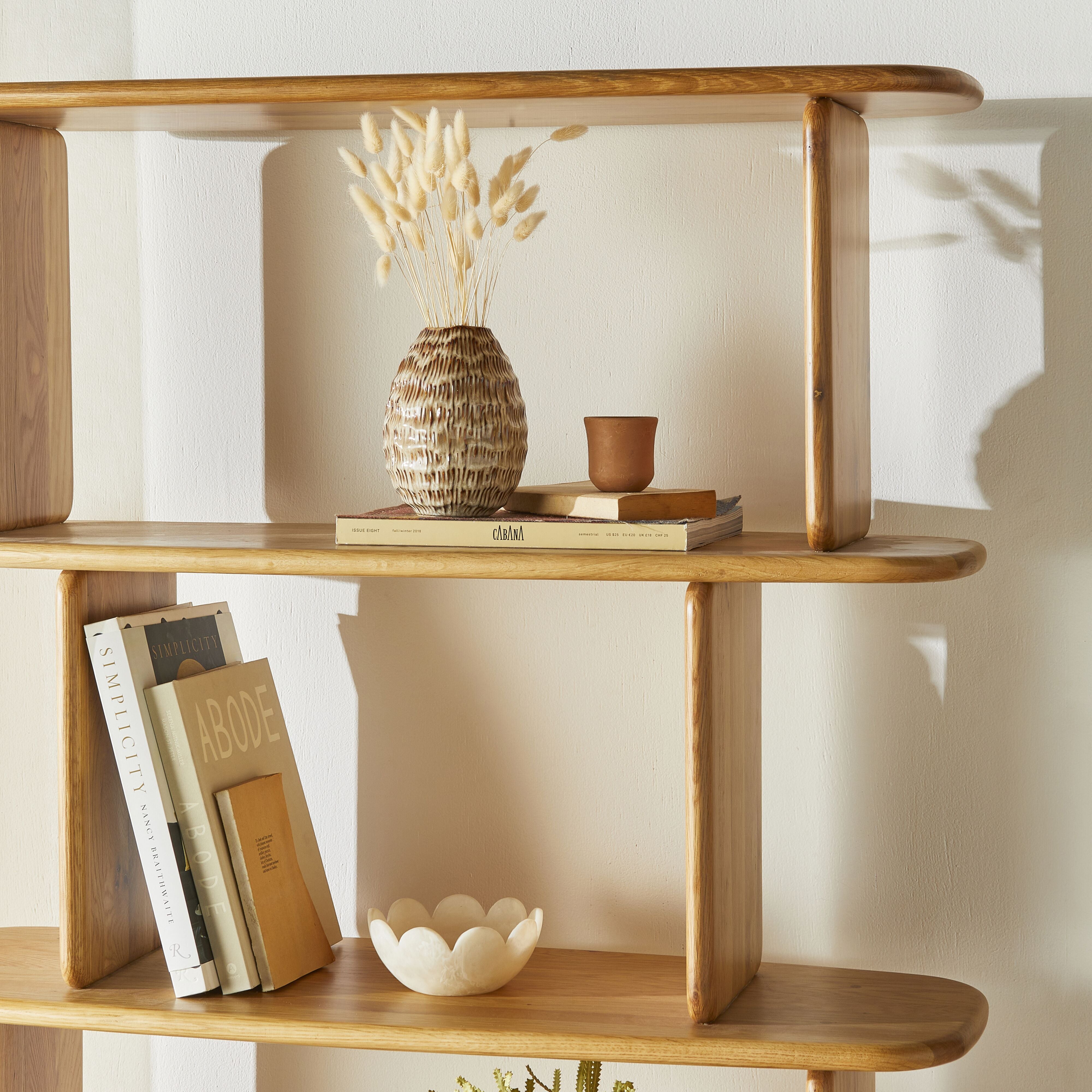 Jasper Solid Oak Tall Bookshelf – Early Settler NZ