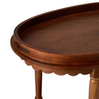 Sati Scalloped Wooden Trolley