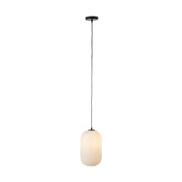 Treviso Fluted Glass Pendant White 150mm