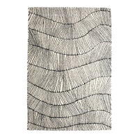 Geo Wave Hand-Tufted Black & White Rug 400x300cm