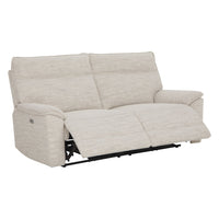 Dillon 3 Seater Recliner Natural Textured Slub