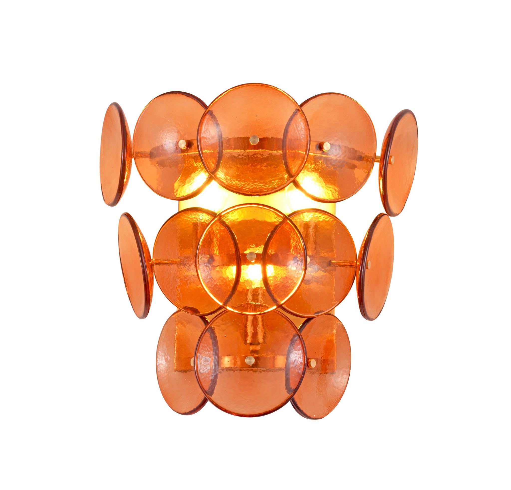 Sonny 3 Light Wall Light Amber 38x38cm