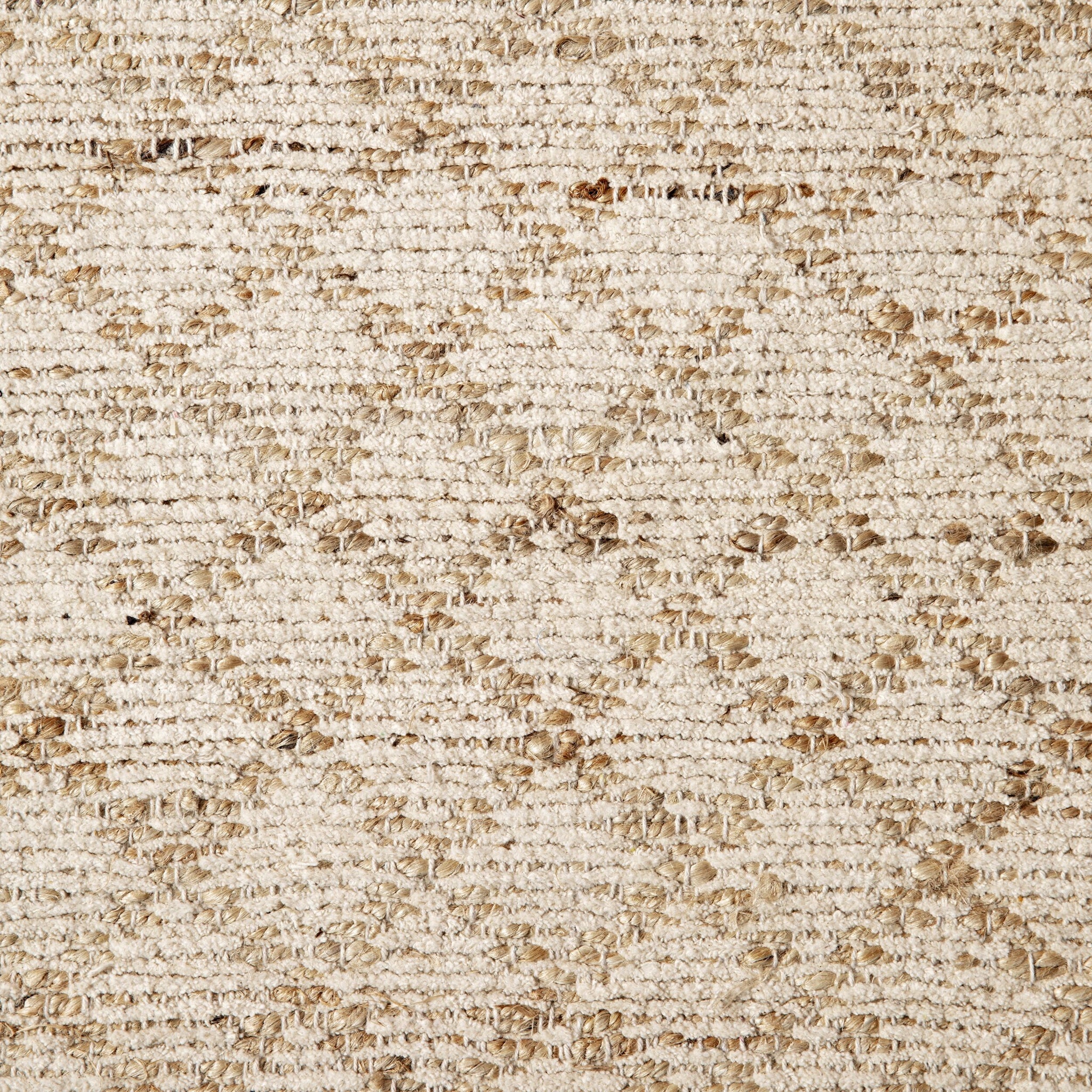 Kaya Diamond Board Chenille Woven Natural Cream Rug 240 x 300 cm