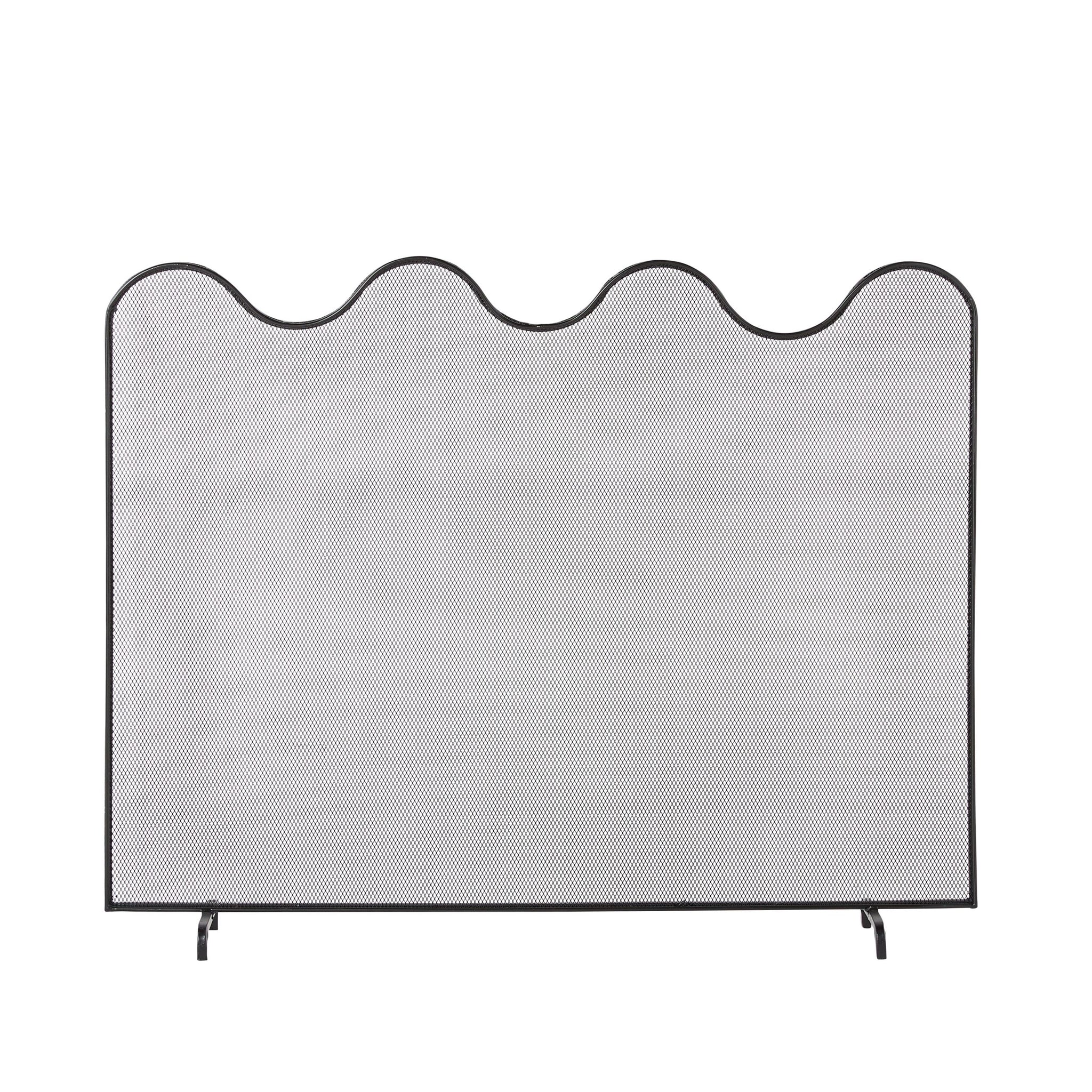 Wave Fire Screen Black