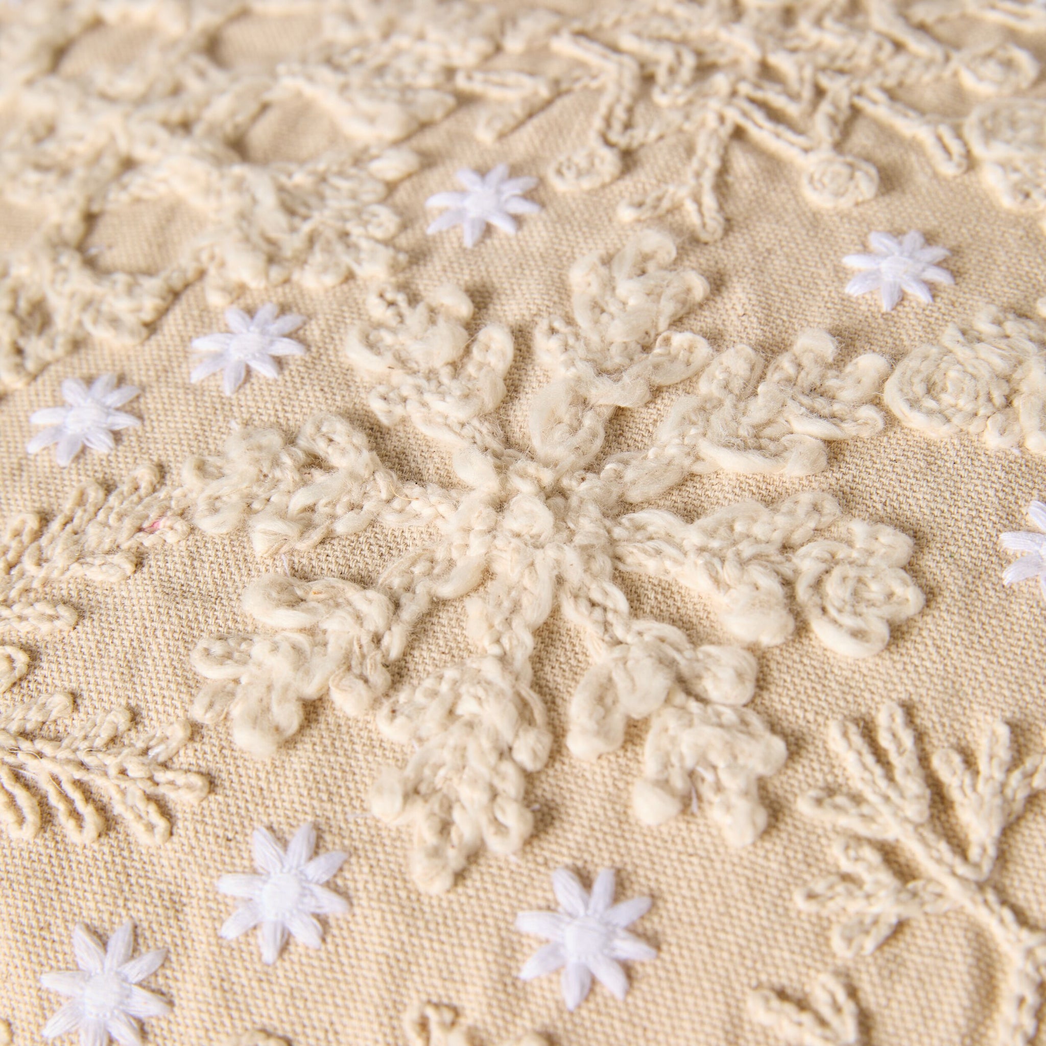 Mistletoe Christmas Snowflake Cushion