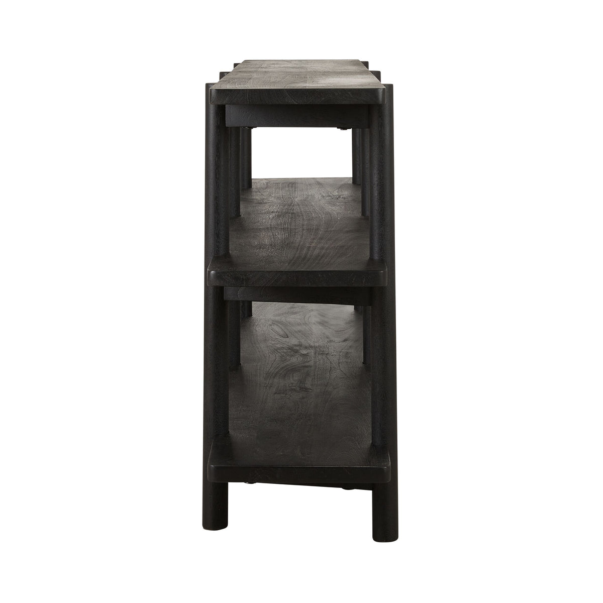 Karli Low Line Bookshelf Black 160cm