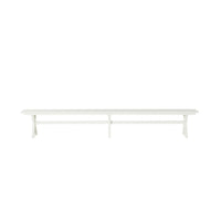 Blake Aluminium Dining Bench 300cm White