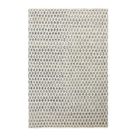 Kira Diamond Hand Woven Blue & Cream Rug 240x150cm