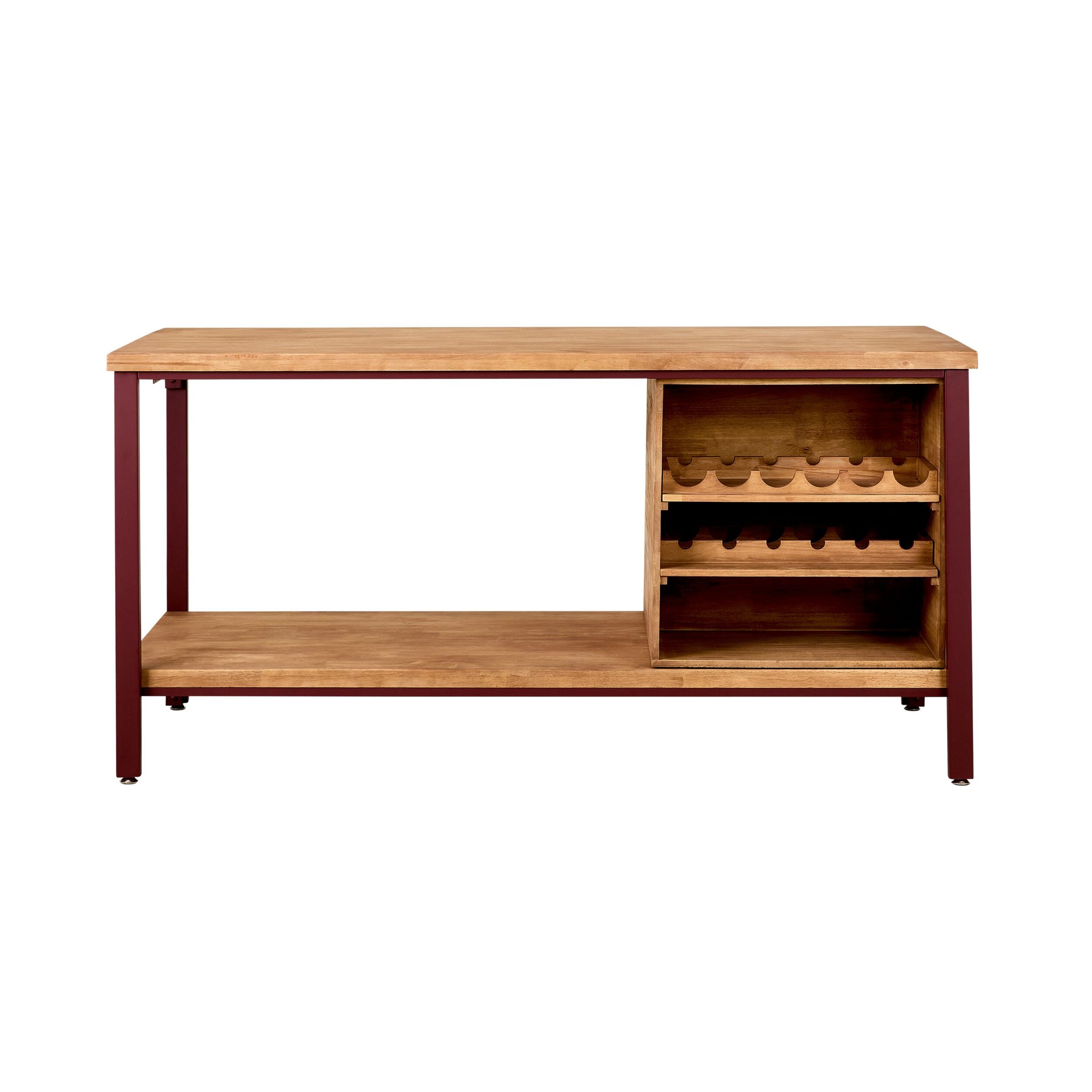 Reeva Kitchen Island Bench Sangria 180cm