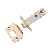 9571 Tube Latch Split Cam 'D' Striker Polished Brass Backset 60mm