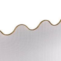 Wave Fire Screen Brass Antique