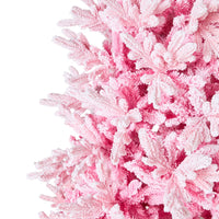 Rosie Pink Christmas Tree with Snow 210cm