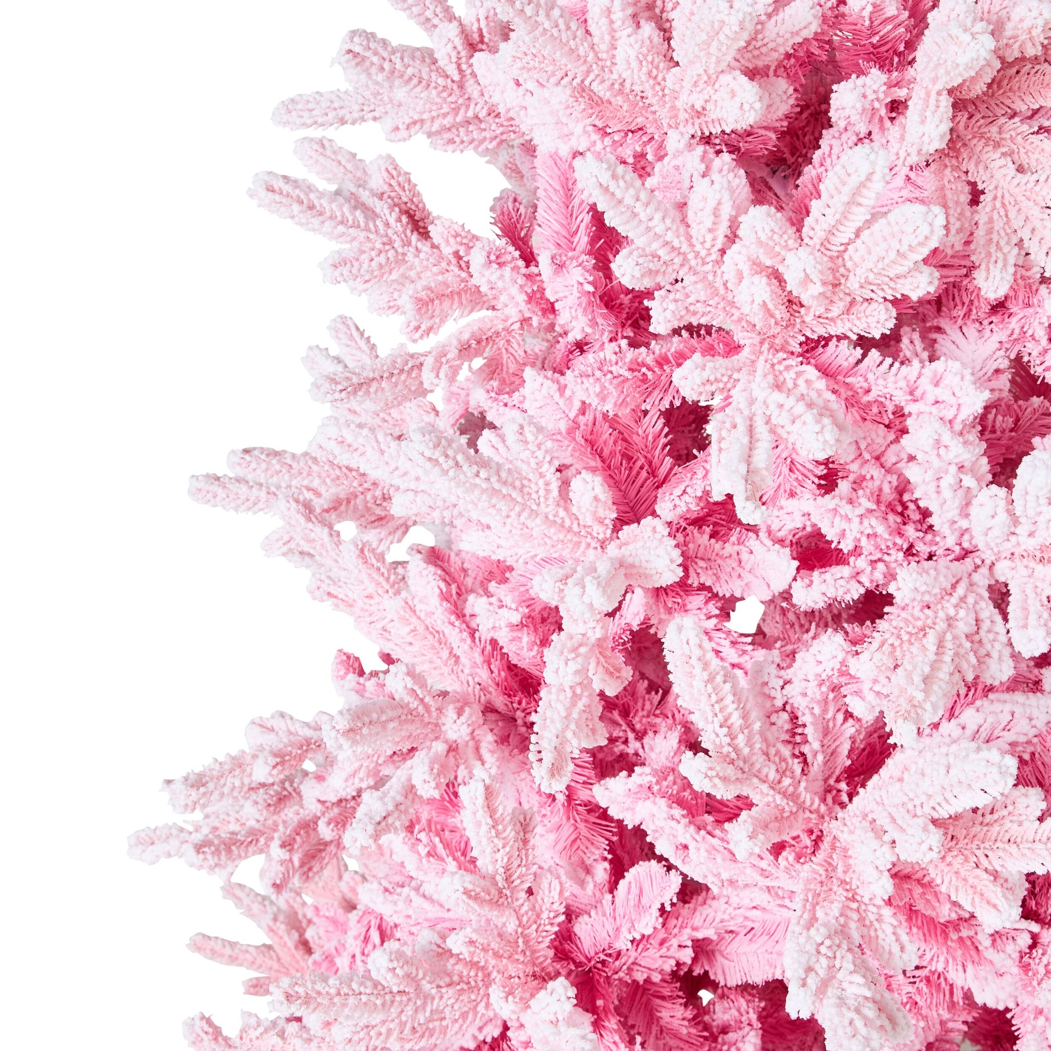 Rosie Pink Christmas Tree with Snow 210cm