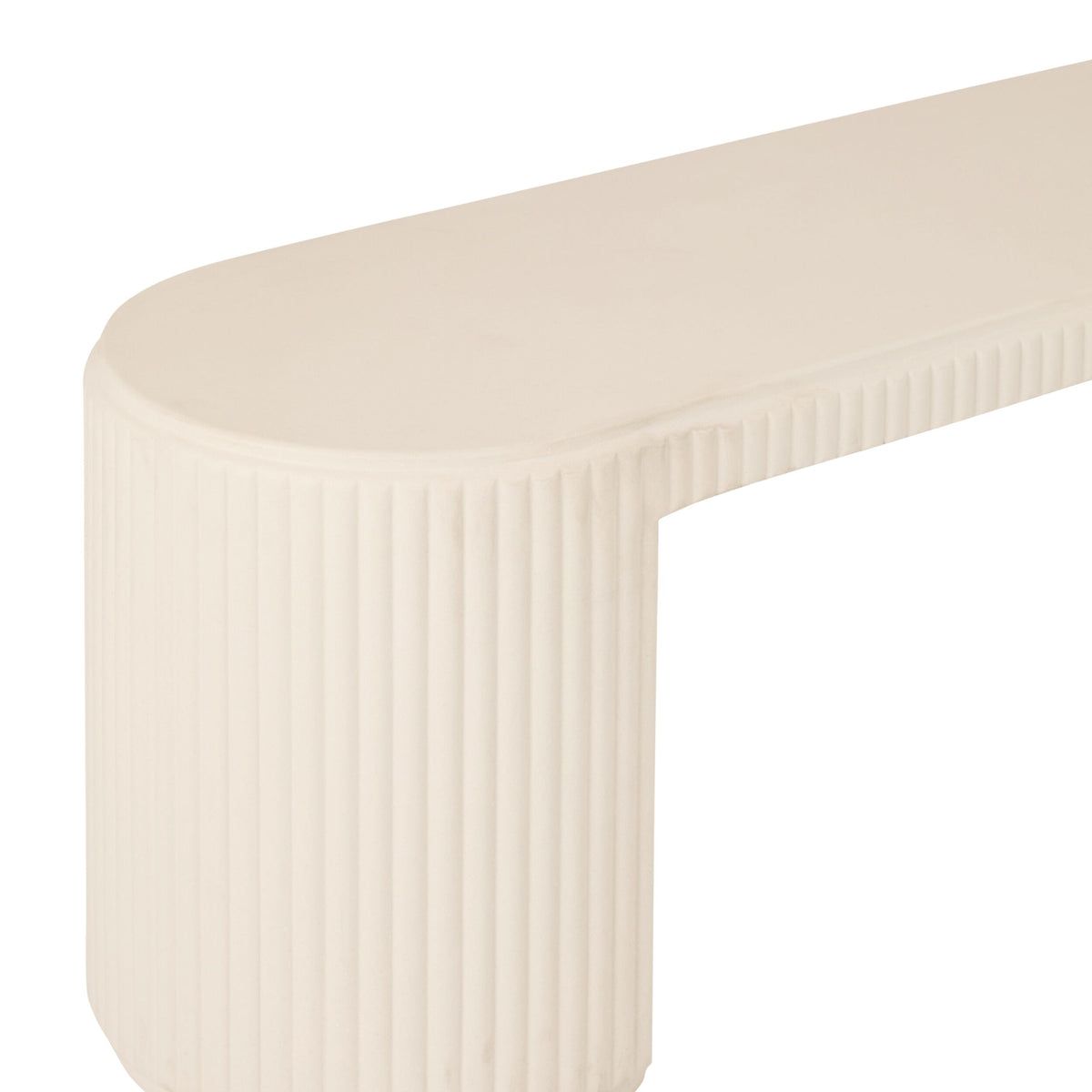 Ravello Ripple Bench 200cm Ivory Stone