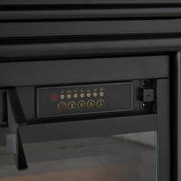 Islington Fireplace Black 120x33x101.5cm