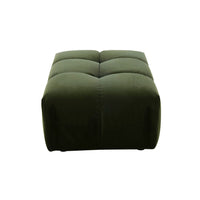 Alexis Ottoman Velvet Sofa Eucalyptus
