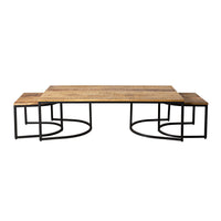 Hartford 3 Piece Nesting Timber Coffee Table Set